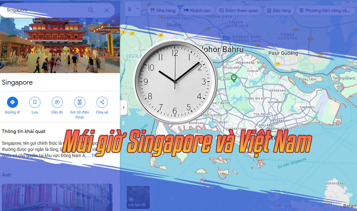 Múi giờ Singapore và Việt Nam